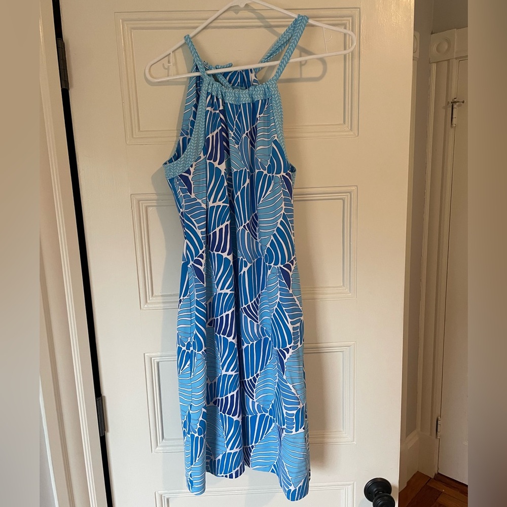 Nautical Blue Patterned J. McLaughlin Dress